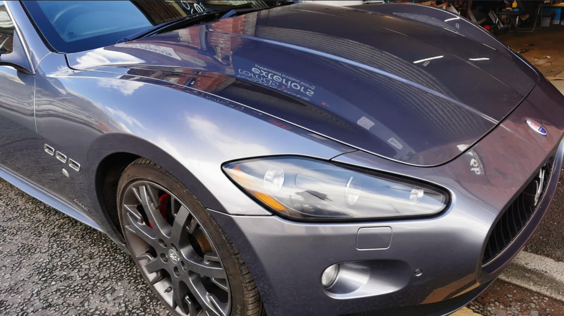 Headlight after restoration